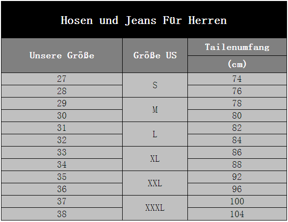 rosaidee hosen und jeans größe für herren