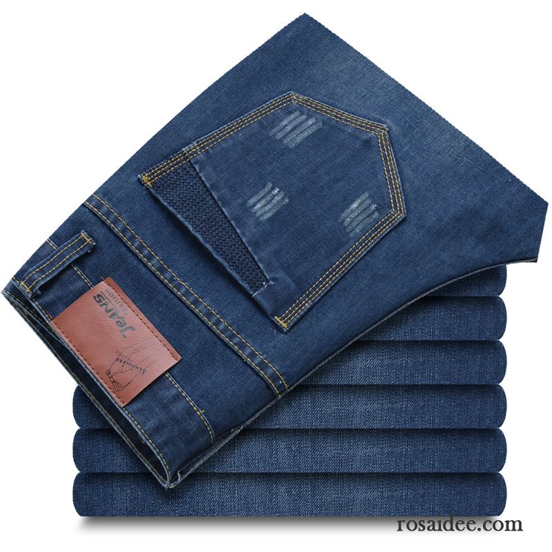 Bequeme Jeans Herren Lange Jeans Baumwolle Herren Rein Winter Herbst Kaufen