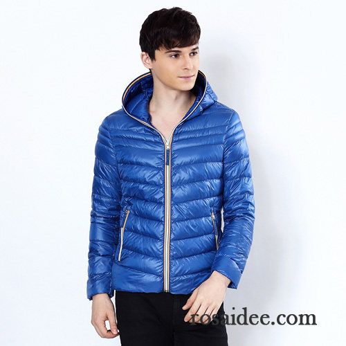 Beste Daunenjacke Herren Kurzer Absatz Blau Daunenjacke Warme Neu Herren Mit Kapuze Schlank Winterkleidung Freizeit Kaufen