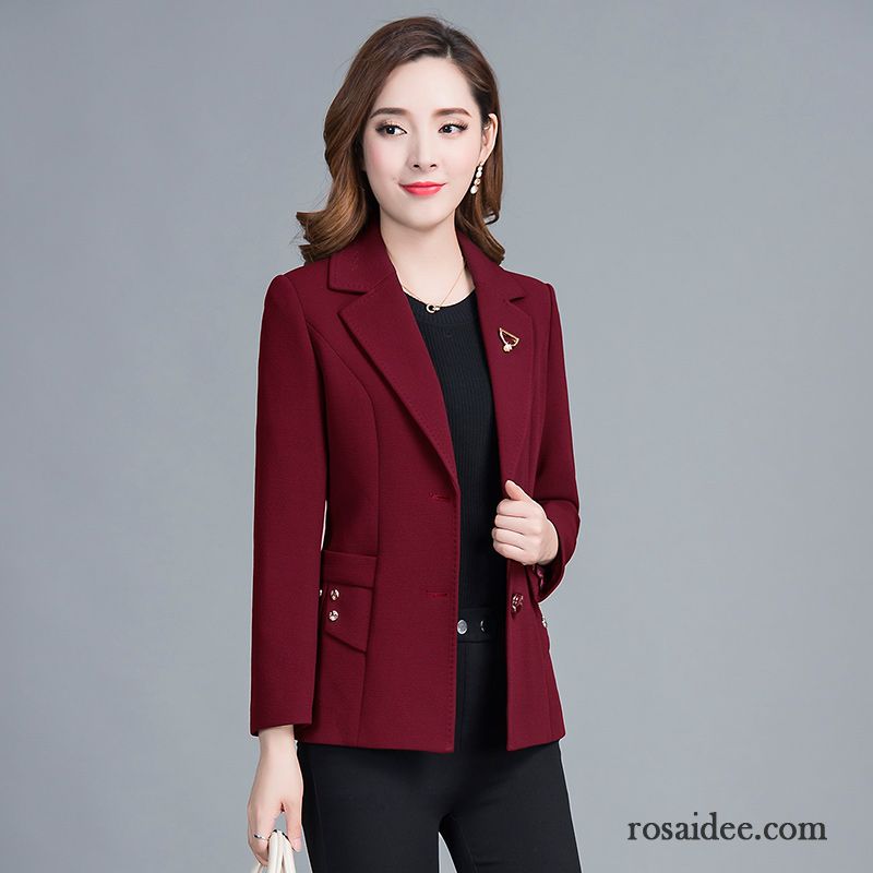 Blazer Damen Freizeit Überzieher Winter Herbst Mode Neu Grün