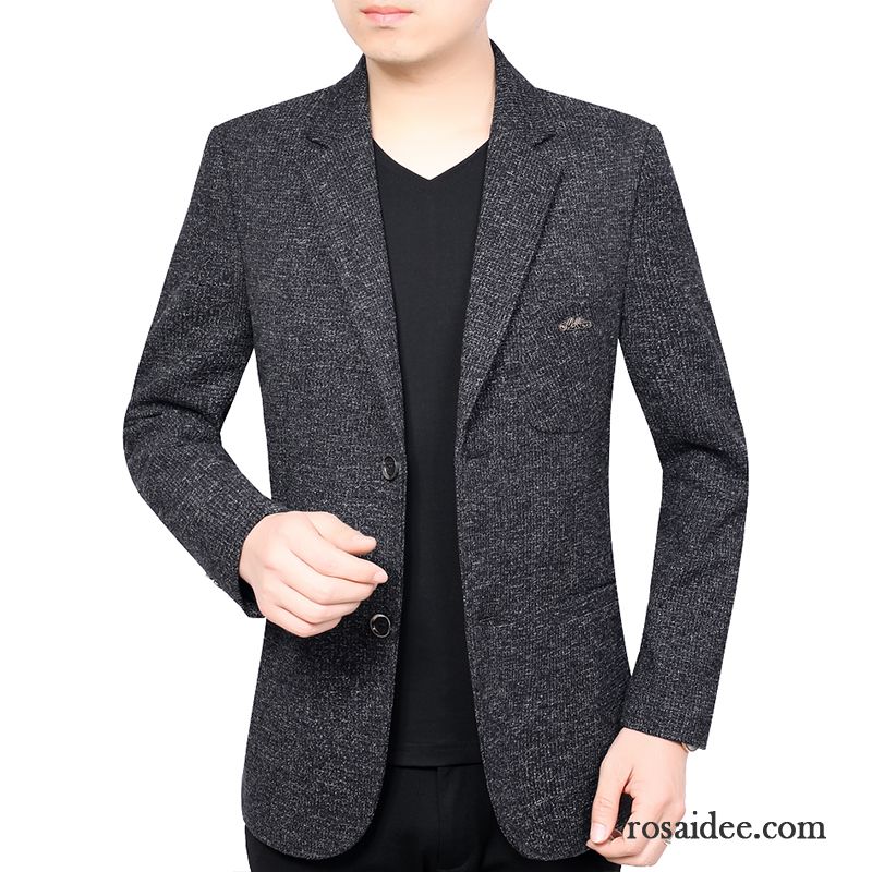 Blazer Herren Freizeit Kostüm Feder Herbst Neu Überzieher Navy Blue