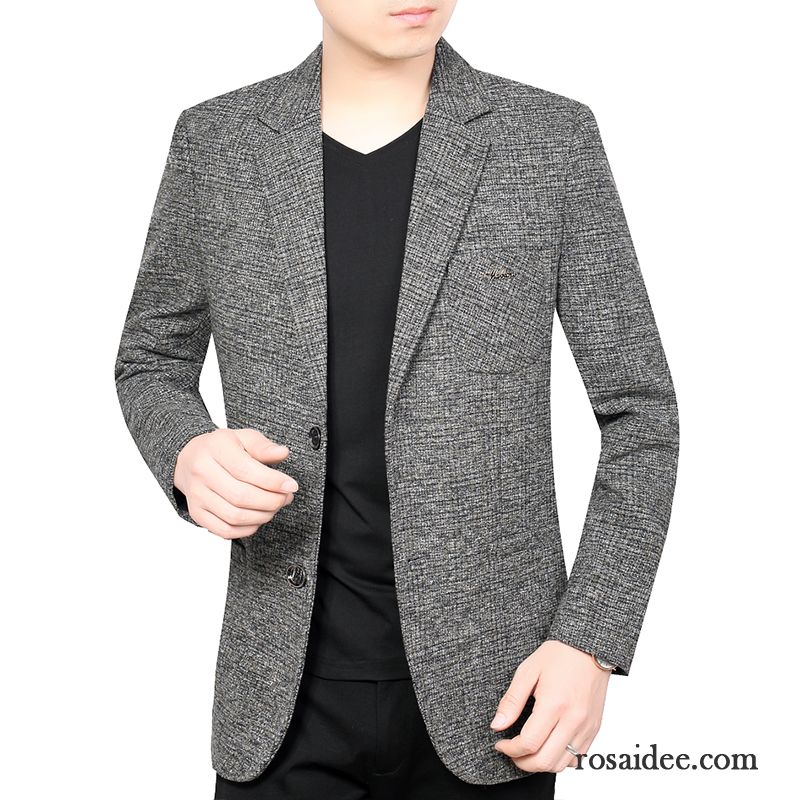 Blazer Herren Freizeit Kostüm Feder Herbst Neu Überzieher Navy Blue