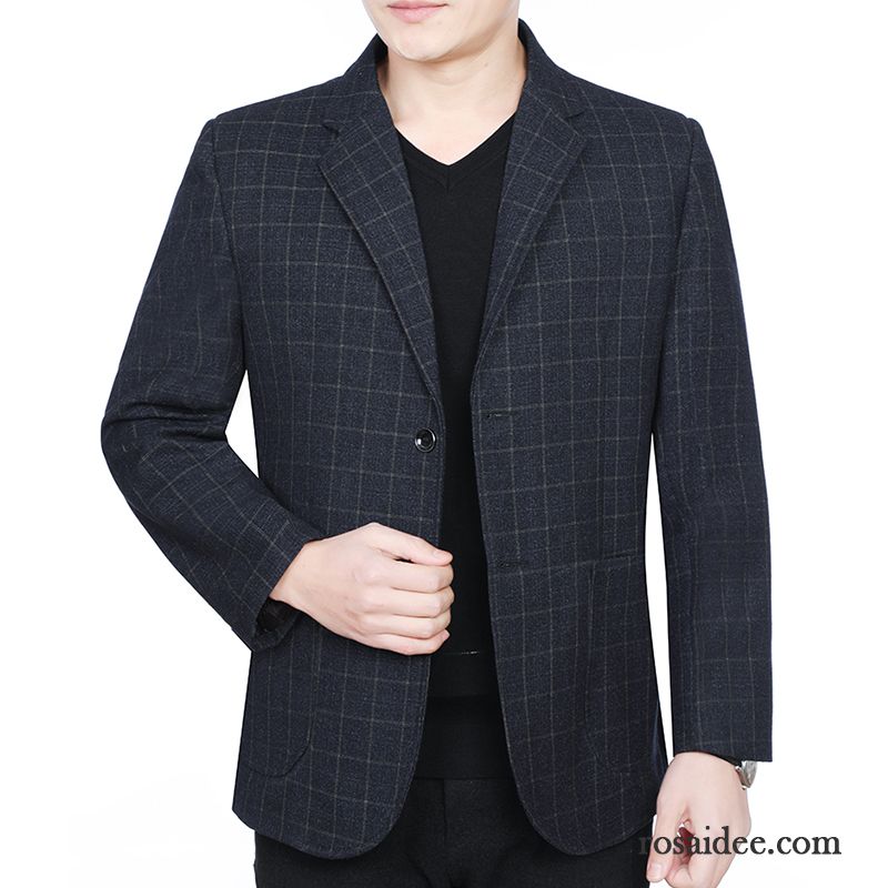 Blazer Herren Freizeit Kostüm Feder Herbst Neu Überzieher Navy Blue