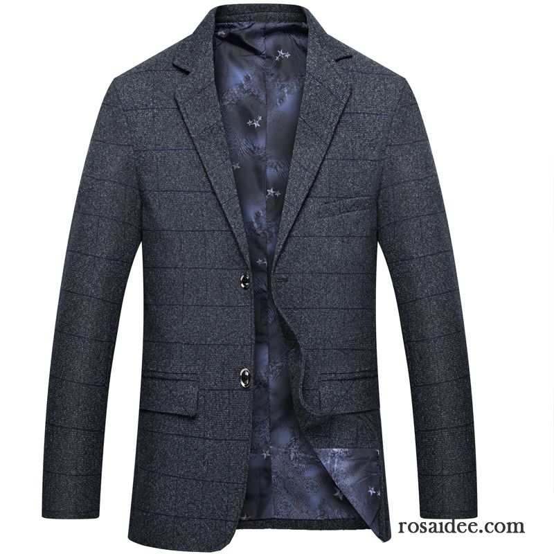 Blazer Herren Kaufen Herbst Herren Trend Winter Überzieher Kostüm Anzüg Verdickung Feder Freizeit Mantel Braun Persönlichkeit Schlank Mode Günstig