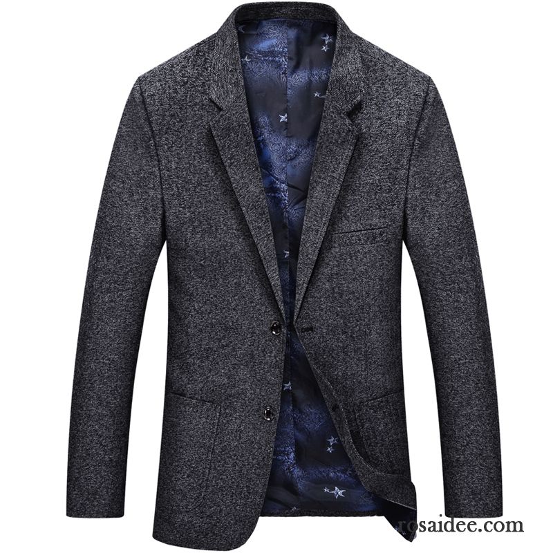 Blazer Herren Kaufen Herbst Herren Trend Winter Überzieher Kostüm Anzüg Verdickung Feder Freizeit Mantel Braun Persönlichkeit Schlank Mode Günstig