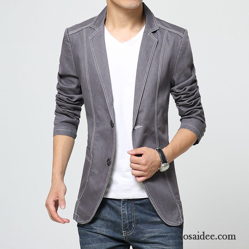 Blazer Herren Kaufen Mode Jugend Blazer Anzüg Trend Schlank Herren Freizeit Herbst Günstig