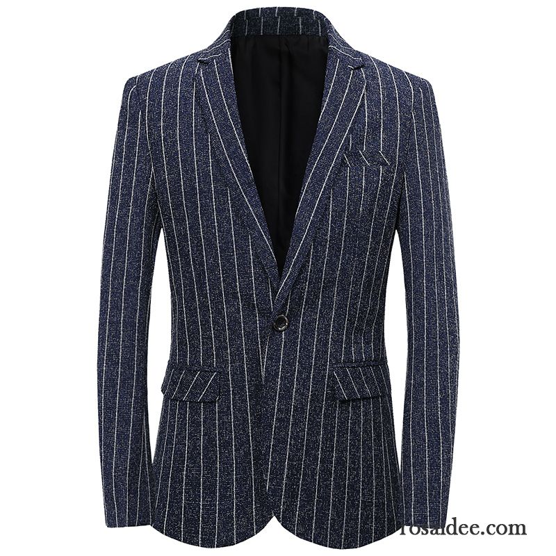 Blazer Herren Trend Neu Dünn Herbst Freizeit Überzieher Schwarz Grau