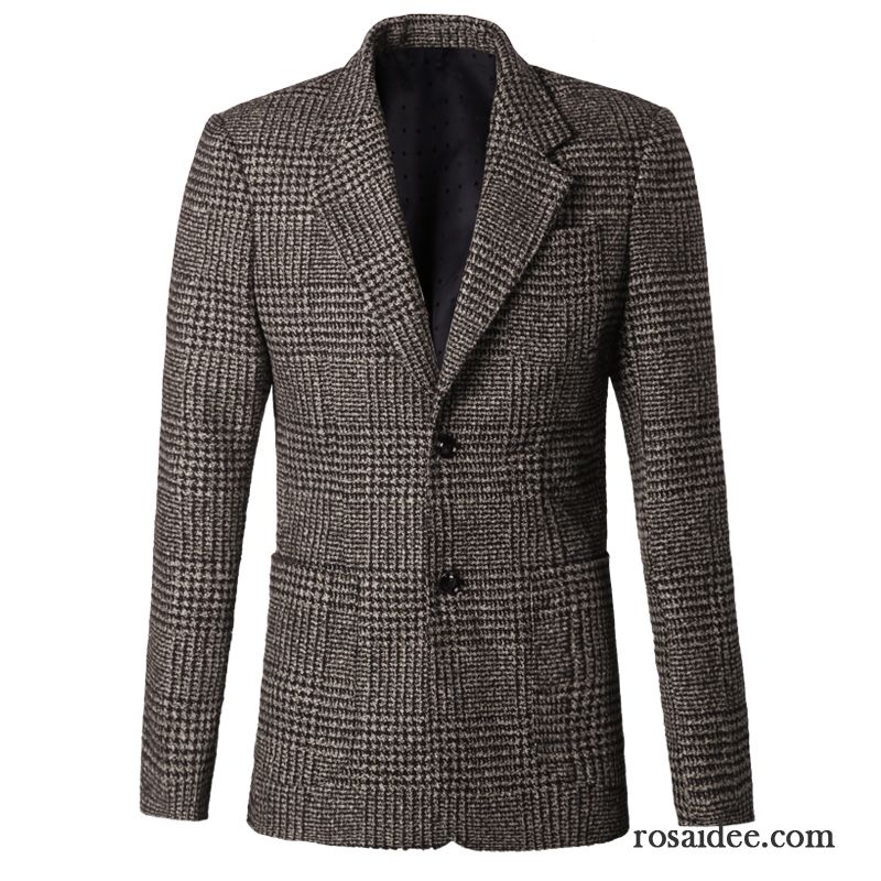 Blazer Mit Weste Schwarz Überzieher Groß Freizeit Anzüg Herbst Herren Kostüm Prüfen Winter Kaufen