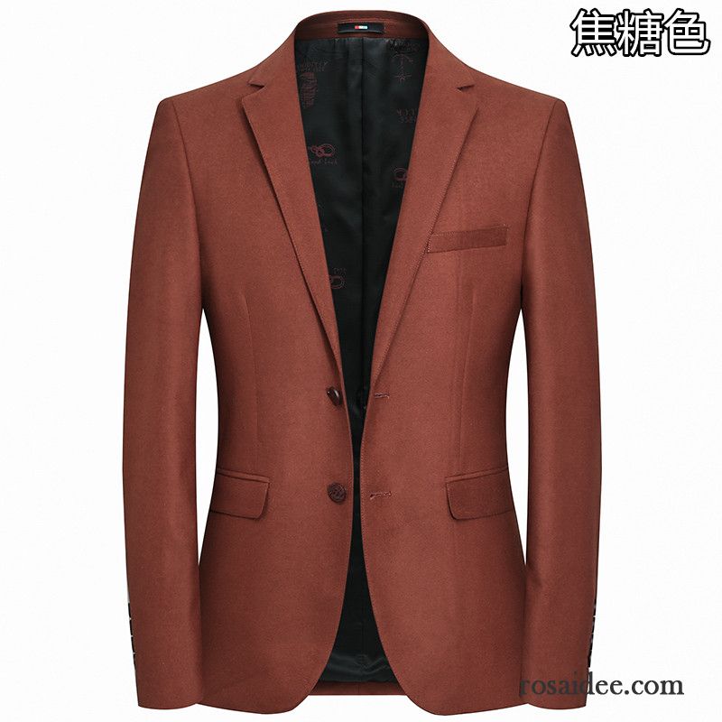 Blazer Männer Modern Anzüg Kostüm Grün Herbst Herren Freizeit Neu Feder Überzieher Mantel