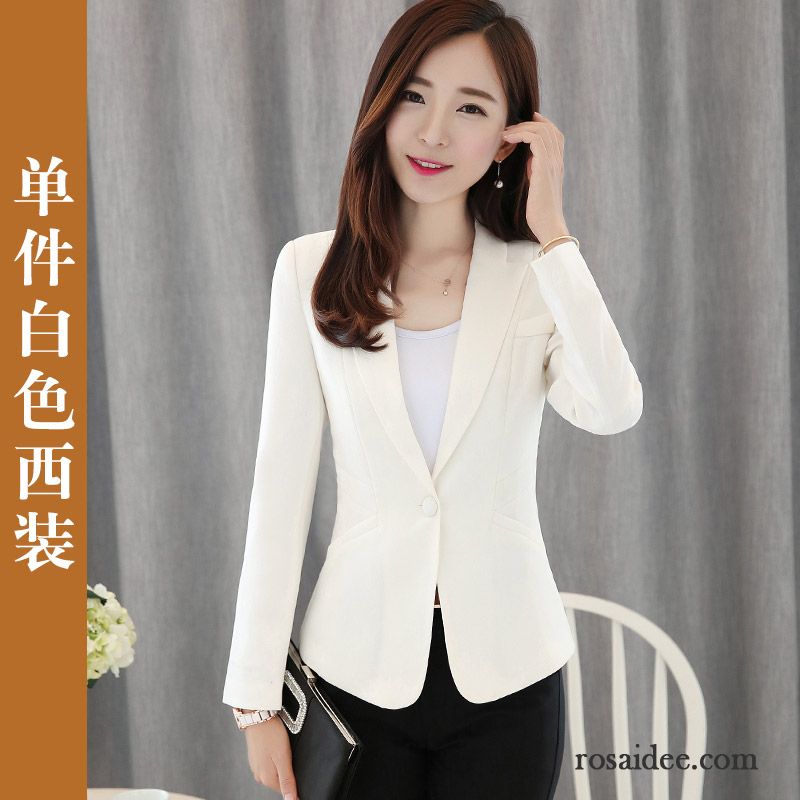 Blazer Transparent Damen Temperament Mantel Überzieher Kostüm Kurzer Absatz Neu Herbst Beruflich Damen Allgleiches Schlank Anzüge Günstig