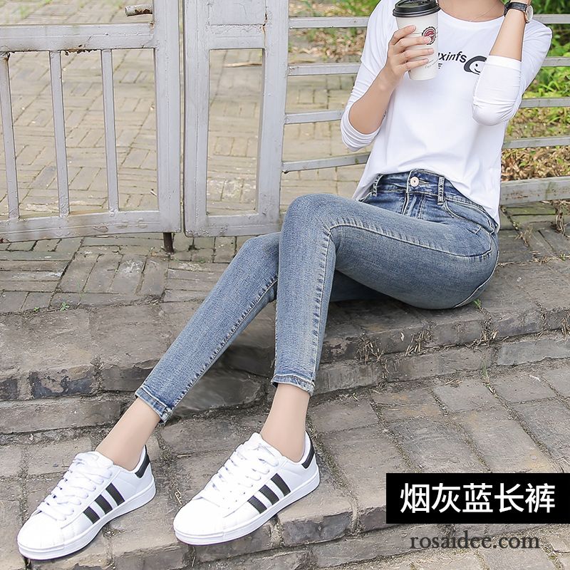 Bootcut Jeans Damen Kurzgrößen Fest Dünn Neunte Hose Schüler Hohe Taille Jeans Sommer Elastisch Damen Herbst Rabatt