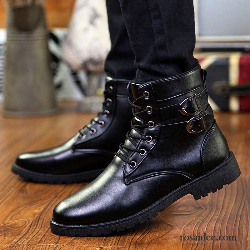 Boots Herren Leder Winter Casual Martin Stiehlt Hohe Schuhe Herren Herbst England Kaufen