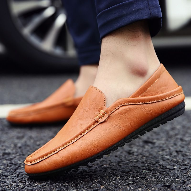 Braune Halbschuhe Herren Halbschuhe Casual Fahrschuhe Lederschue Herbst Trend Atmungsaktiv Herren Billig