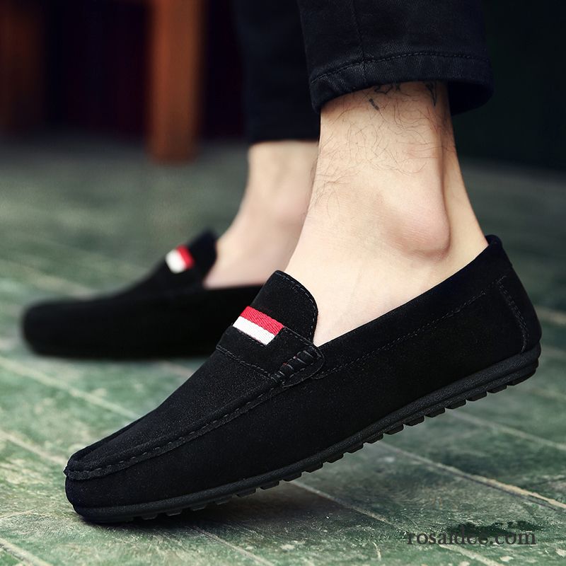 Braune Halbschuhe Herren Halbschuhe Casual Fahrschuhe Lederschue Herbst Trend Atmungsaktiv Herren Billig