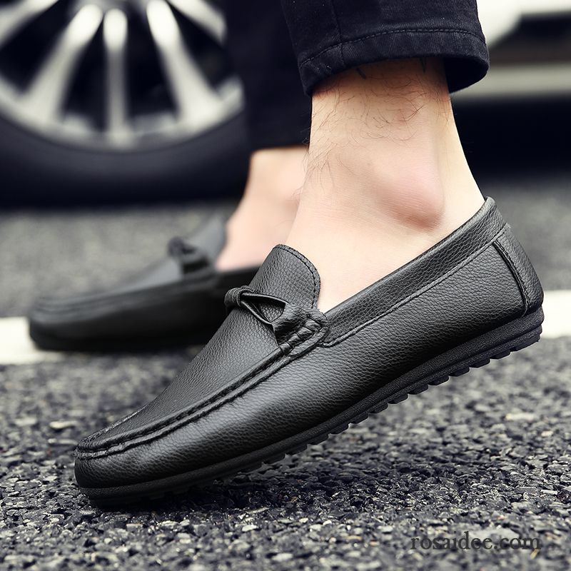 Braune Halbschuhe Herren Halbschuhe Casual Fahrschuhe Lederschue Herbst Trend Atmungsaktiv Herren Billig