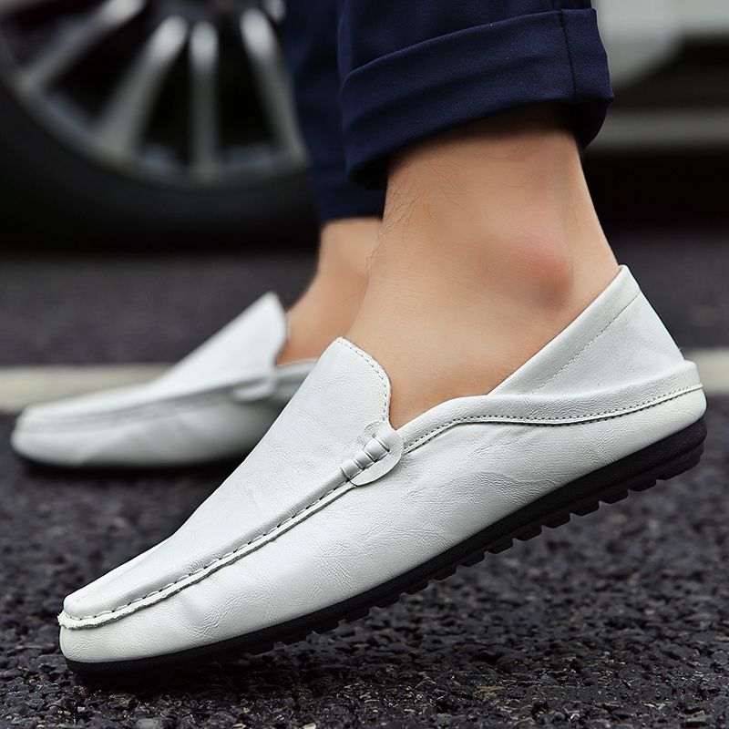 Braune Halbschuhe Herren Halbschuhe Casual Fahrschuhe Lederschue Herbst Trend Atmungsaktiv Herren Billig