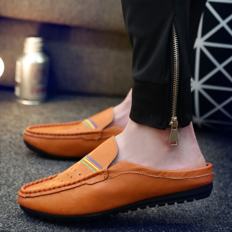 Braune Halbschuhe Herren Halbschuhe Casual Fahrschuhe Lederschue Herbst Trend Atmungsaktiv Herren Billig