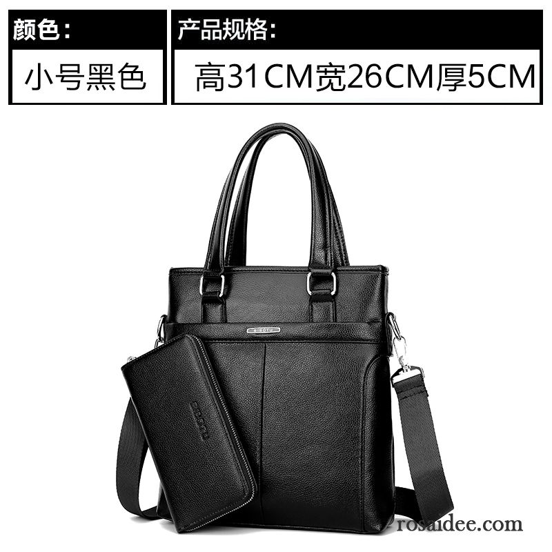 Business Ledertasche Männer Leder Handtaschen Messenger-tasche Vertikaler Schnitt Freizeit Rucksäck Herren Geschäft Schultertaschen Aktentasche Kaufen