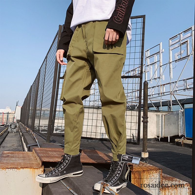 Cargohose Herren Dünn Neu Freizeit Ultra Trend Werkzeugbau Grau