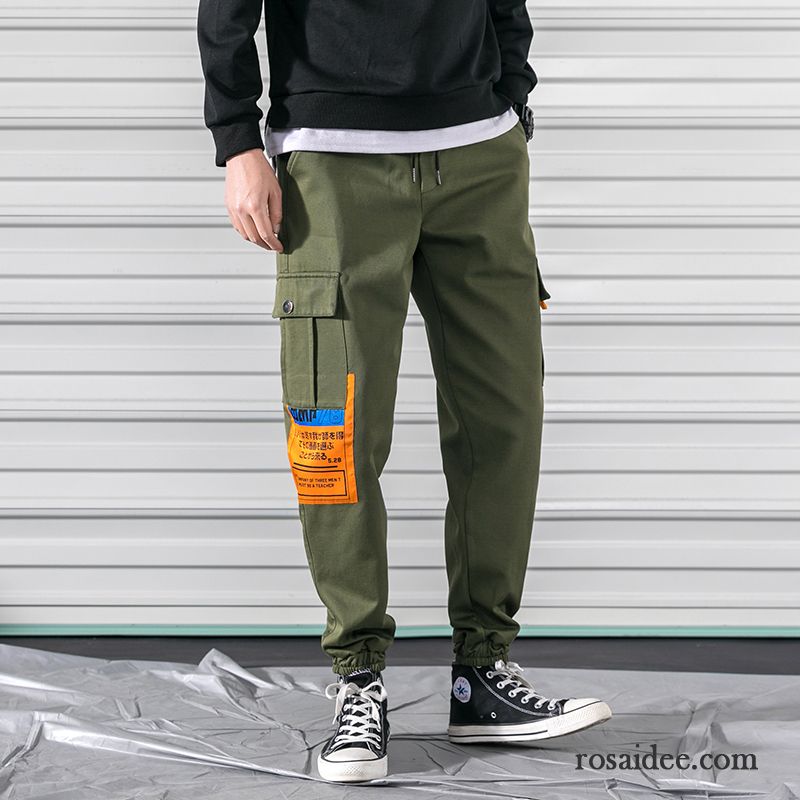 Cargohose Herren Lose Neu Werkzeugbau Feder Trend Gerade Army Grün