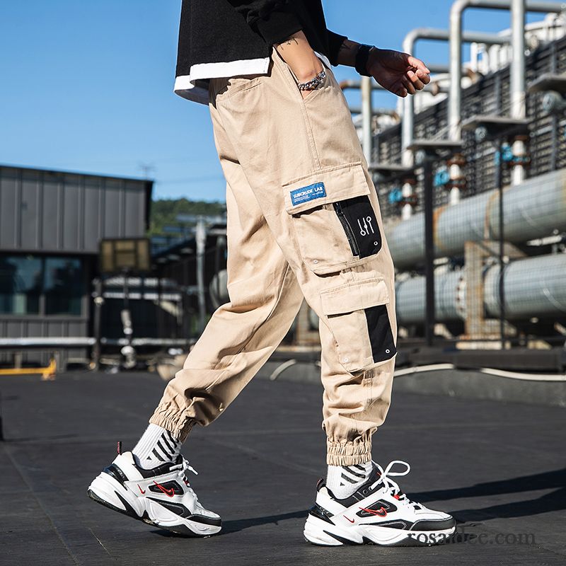 Cargohose Herren Lose Trend Harlan Werkzeugbau Sport Sommer Khaki