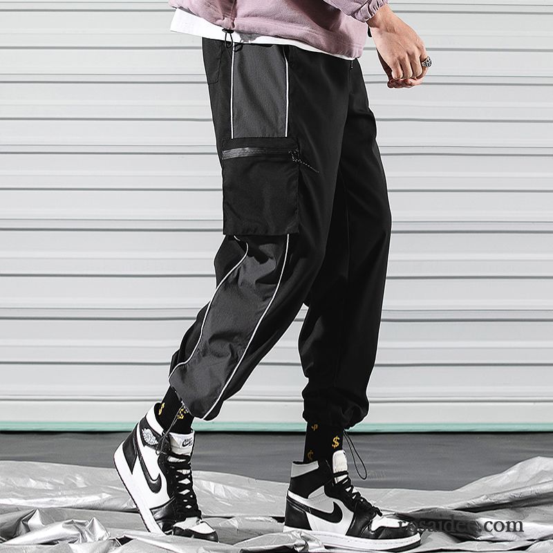 Cargohose Herren Lose Werkzeugbau Gerade Sport Trend Freizeit Weiß