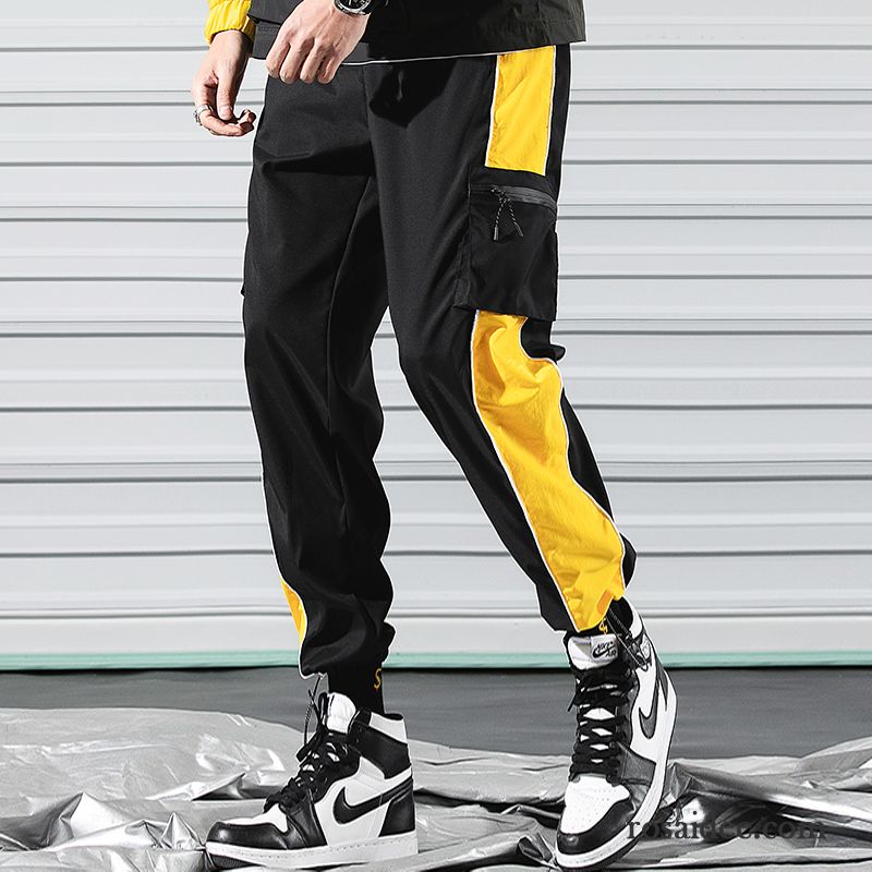 Cargohose Herren Lose Werkzeugbau Gerade Sport Trend Freizeit Weiß