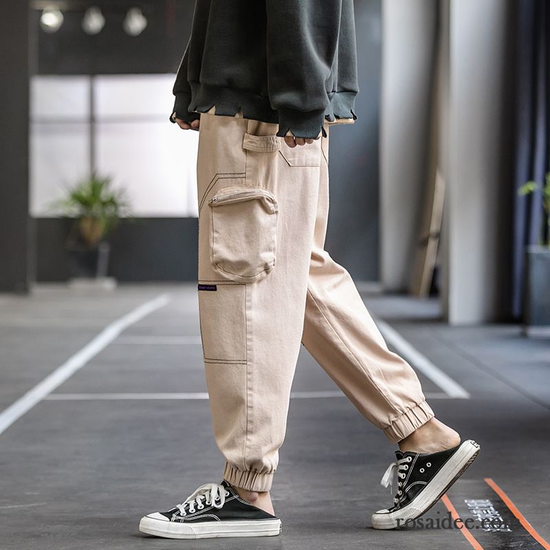 Cargohose Herren Trend Fett Ultra Große Größe Schüler Gerade Schwarz