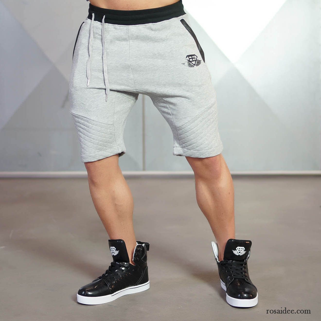 Cargohose Skinny Herren Kurze Hose Fitness Herren Sport Billig