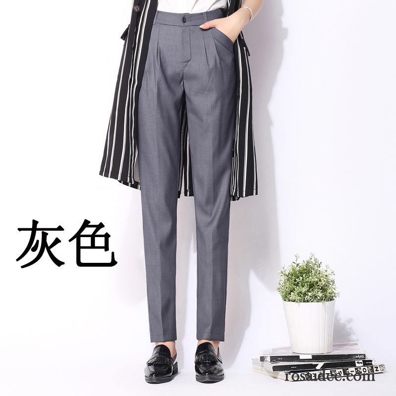 Chino Hose Damen Schwarz Schmales Bein Lose Herbst Damen Hose Freizeit Dünn Anzüge Beruflich Harlan Neu Kaufen
