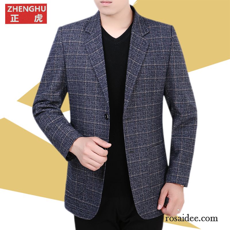 Coole Herren Anzüge Herren Jacke Anzüg Schlank Feder Neu Anzugjacke Herbst Revers Blazer Freizeit Günstig