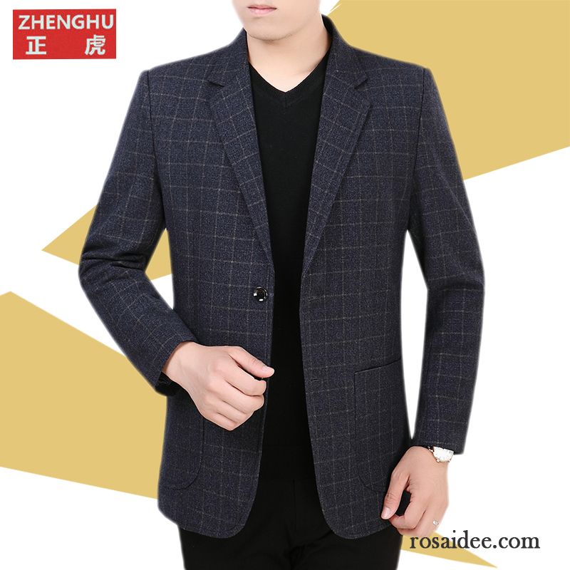 Coole Herren Anzüge Herren Jacke Anzüg Schlank Feder Neu Anzugjacke Herbst Revers Blazer Freizeit Günstig