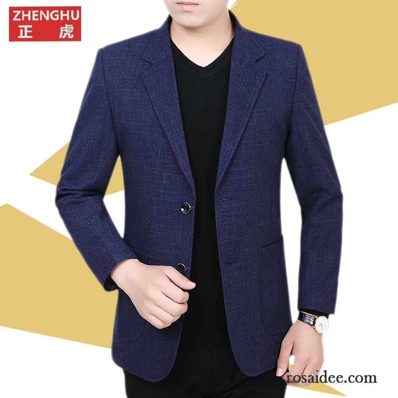 Coole Herren Anzüge Herren Jacke Anzüg Schlank Feder Neu Anzugjacke Herbst Revers Blazer Freizeit Günstig