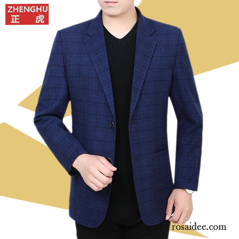 Coole Herren Anzüge Herren Jacke Anzüg Schlank Feder Neu Anzugjacke Herbst Revers Blazer Freizeit Günstig