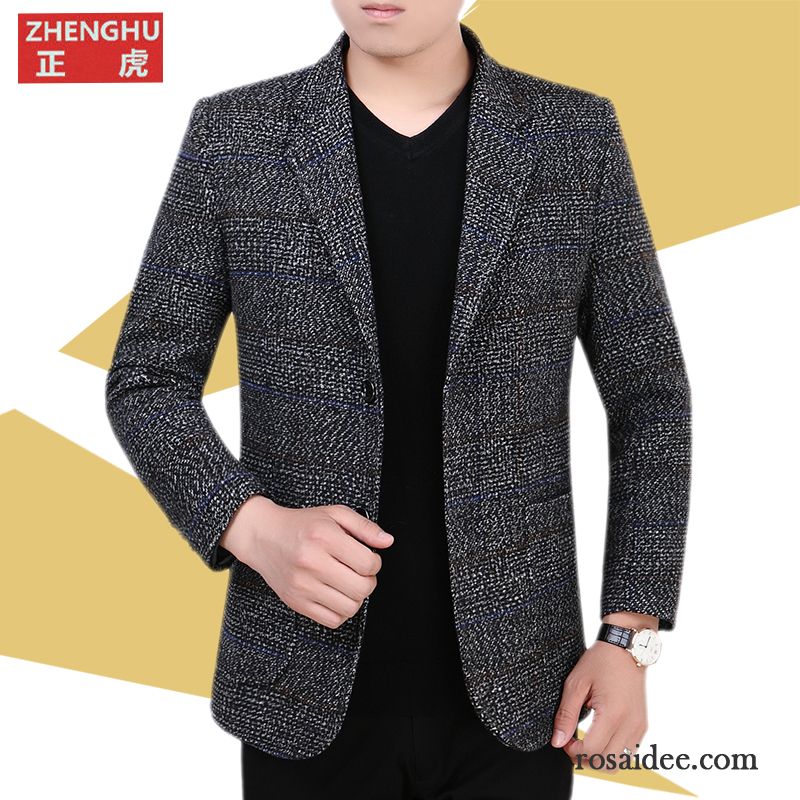 Coole Herren Anzüge Herren Jacke Anzüg Schlank Feder Neu Anzugjacke Herbst Revers Blazer Freizeit Günstig