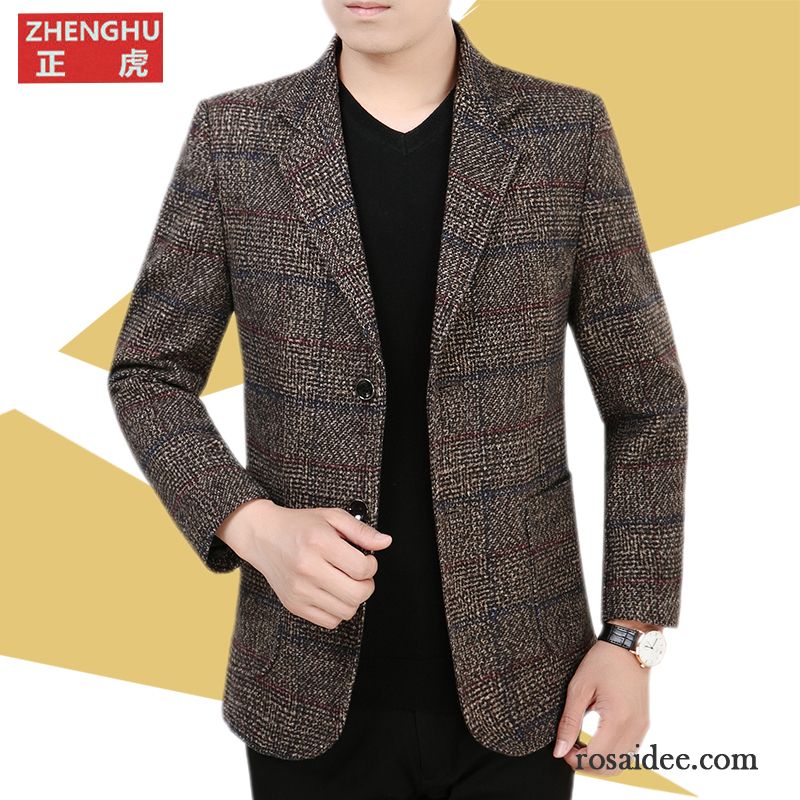 Coole Herren Anzüge Herren Jacke Anzüg Schlank Feder Neu Anzugjacke Herbst Revers Blazer Freizeit Günstig