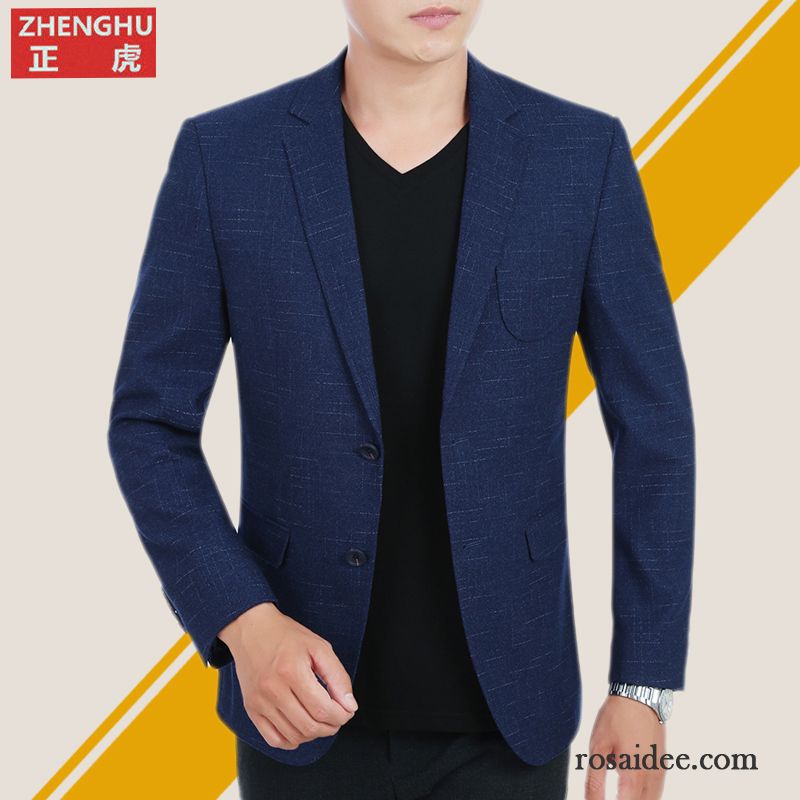 Coole Herren Anzüge Herren Jacke Anzüg Schlank Feder Neu Anzugjacke Herbst Revers Blazer Freizeit Günstig