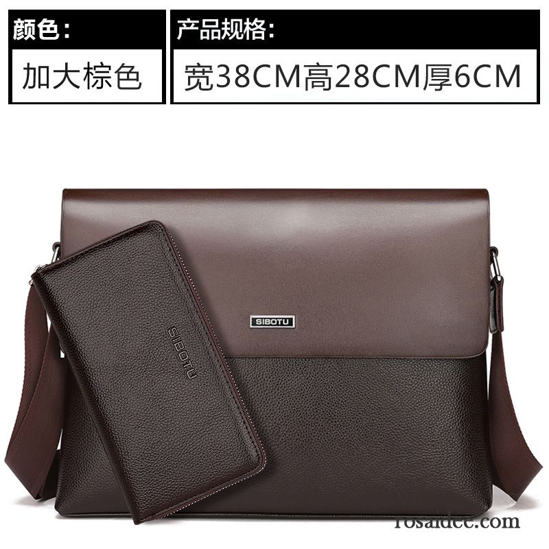 Coole Taschen Für Männer Leder Freizeit Messenger-tasche Aktentasche Trend Kreuzung Geschäft Herren Schultertaschen Rucksäck Sale