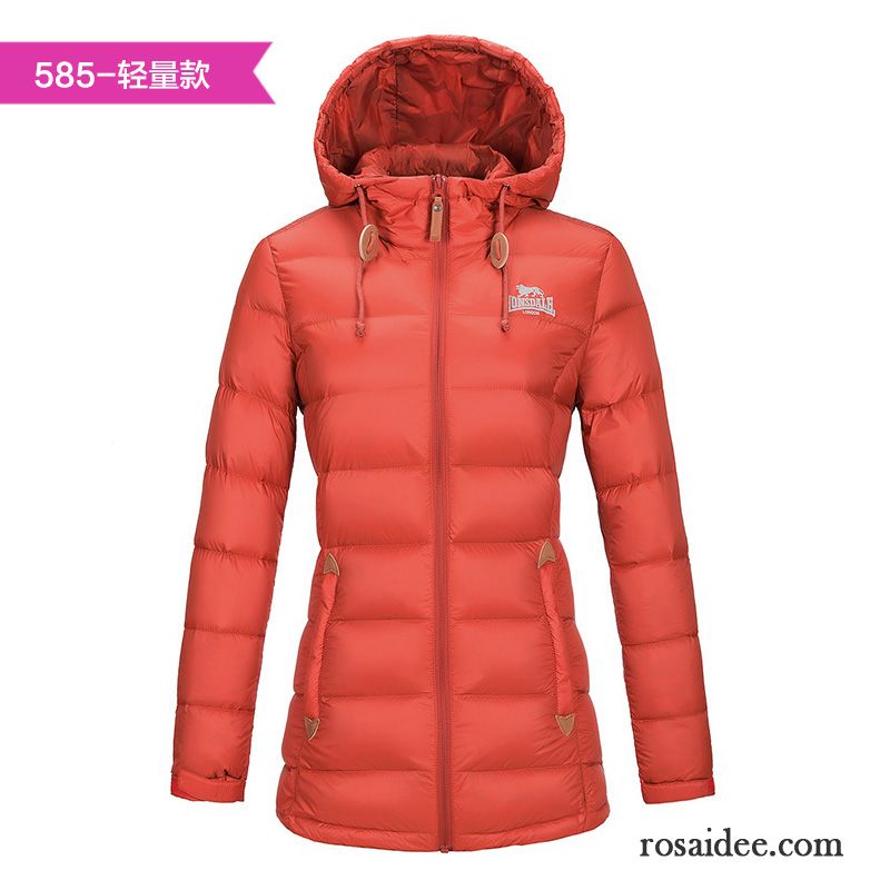 Damen Daunen Winterjacke Daunenjacke Trend Licht Neu Winterkleidung Langer Abschnitt Schlank Überzieher Damen Ausverkauf Günstig