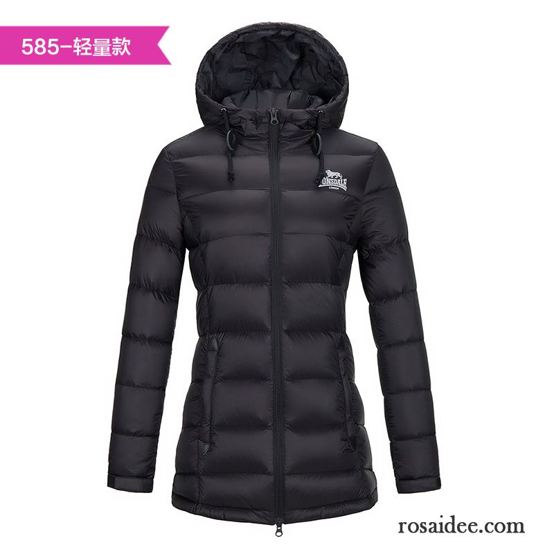 Damen Daunen Winterjacke Daunenjacke Trend Licht Neu Winterkleidung Langer Abschnitt Schlank Überzieher Damen Ausverkauf Günstig