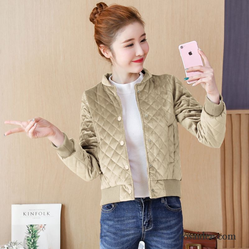 Damen Jacke Günstig Kurzer Absatz Neu Golden Baumwollgepolsterte Überzieher Verdickung Bolero Winter Baumwolle Jacke Damen Herbst Kaufen