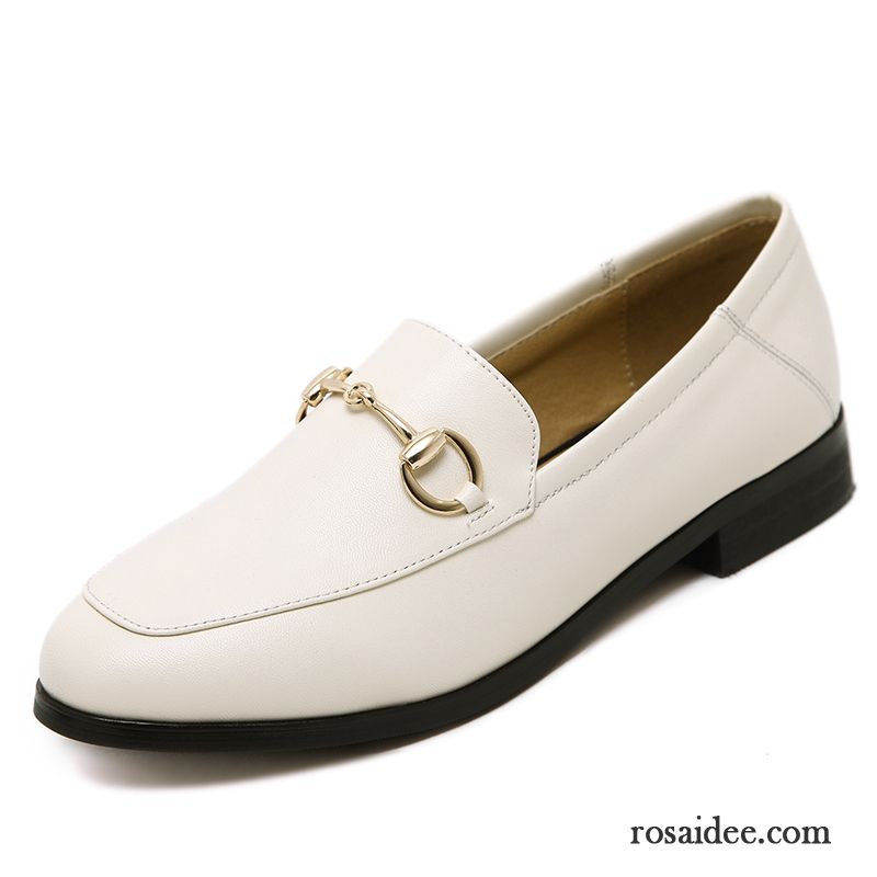 Damen Leder Schuhe Günstig Allgleiches Schüler Lederschuhe Schnürschuhe Slip-on England Casual Feder Hochschule Wind Flache Halbschuhe Damen Rabatt