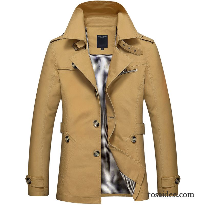 Daunen Übergangsjacke Herren Trend Mantel Baumwolle Neu Überzieher Freizeit Jacke Rein Herren Herbst Feder