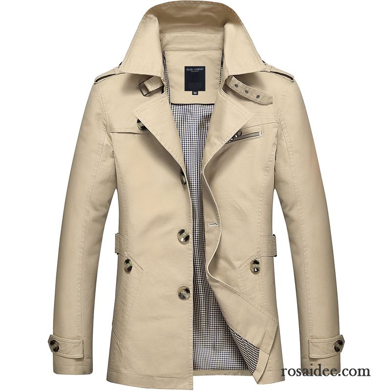 Daunen Übergangsjacke Herren Trend Mantel Baumwolle Neu Überzieher Freizeit Jacke Rein Herren Herbst Feder