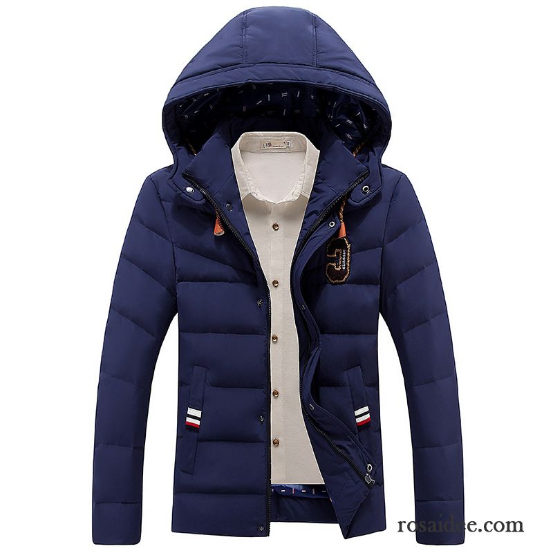 Daunenjacke Herren Lang Verdickung Jugend Überzieher Mode Daunenjacke Herren Trend Schlank Mantel Kaufen