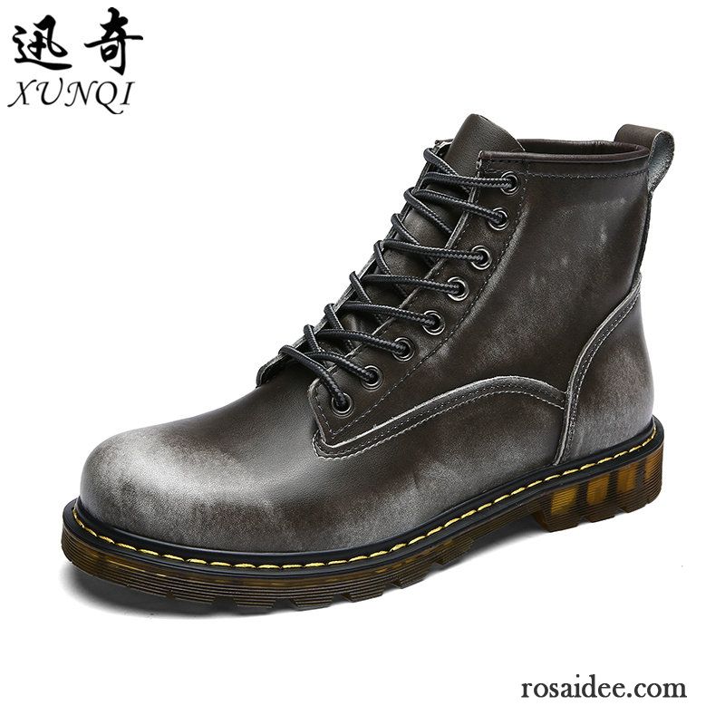 Desert Schuhe Herren Martin Stiehlt Cargohose Kurze Stiefel Herbst Echtleder England Schuhe Retro Hohe Herren Plus Samt Sale