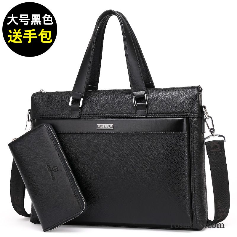 Aktentasche Herren Leder Aktentasche Schultertaschen Kreuzung Handtaschen Rucksäck Freizeit Messenger-tasche Herren Geschäft Günstig