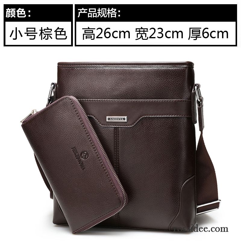 Umhängetaschen Herren Messenger-tasche Herren Rucksäck Geschäft Taschen Schultertaschen Freizeit Leder Vertikaler Schnitt Kaufen