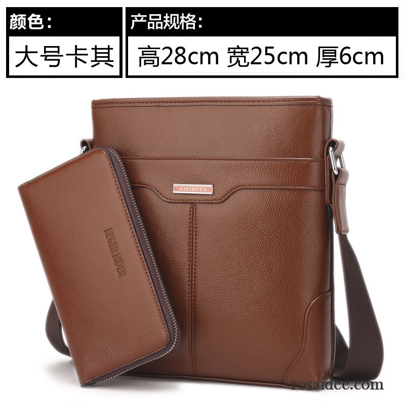 Umhängetaschen Herren Messenger-tasche Herren Rucksäck Geschäft Taschen Schultertaschen Freizeit Leder Vertikaler Schnitt Kaufen