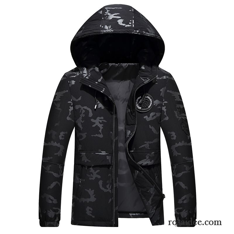 Dicke Daunenjacke Herren Trend Tarnung Herren Schüler Daunenjacke Winter Überzieher Winterkleidung Kurzer Absatz Verkaufen